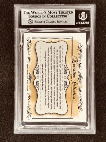 Jari Kurri 2014 Leaf Masterpiece Cut Signature autographed card 1/1 JSA Oilers - Picture 2 of 2