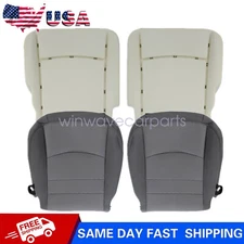 For 2013-2018 Dodge Ram 1500 Driver & Passenger Bottom Seat Cover & Foam Cushion