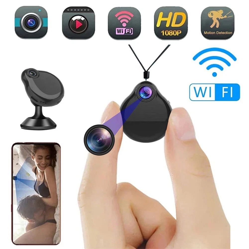 Mini Camera WIFI P2P Secret Wearable 1080P HD Night Vision DVR Necklace Camera