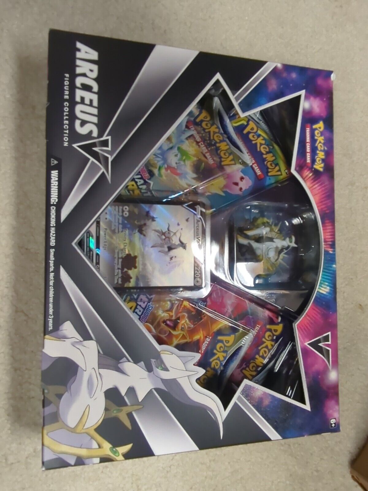 Pokémon TCG Sword & Shield Arceus V Figure Collection Box 4x Lot - US