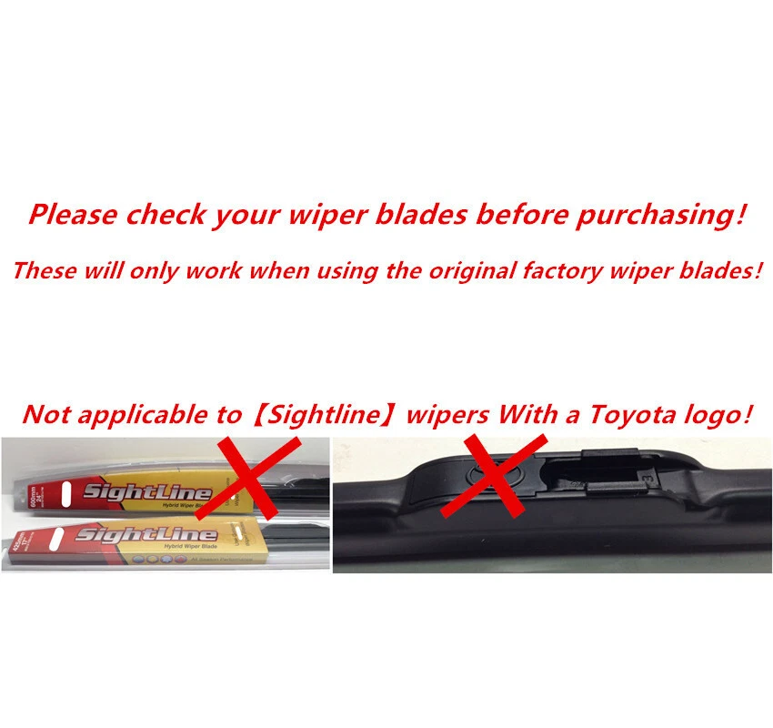 RECAMBIOS DE GOMA LIMPIAPARABRISAS DELANTERO GENUINO PARA TOYOTA VENZA 2021-2024 Foto 3 de 4