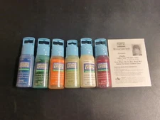 Lot of 6 Brand New Sealed Plaid Gallery Glass Window Color Assorted Colors NEW