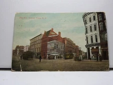 Postcard Busy Corner Utica New York Streetcars People Posted 1911 People    D804