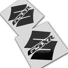  S chrome black chrome motorcycle decals graphics 70mm x 70mm 2pcs 