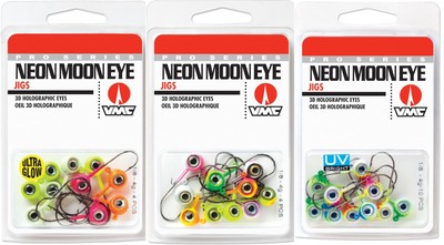 VMC NME Neon Moon Eye Jig Kit 1/8 oz Choose Assortment Glow or UV 10 pack