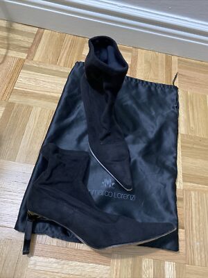 Un Dimanche A Venise Black Booties Size 39.5 