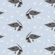 Birch Organic Fabric Charley Harper Vanishing Birds CH239 Great Auk Cotton