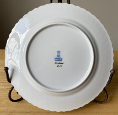 8 KAISER RESIDENZ 1440 Multi-Color Floral Salad Plates - 4 Designs