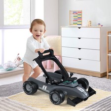4-in-1 Baby Walker Foldable Activity Walker with Adjustable Height and Speed
