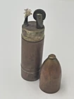 Rare Old vintage WW2 Trench Art Lighter brass MILITARY