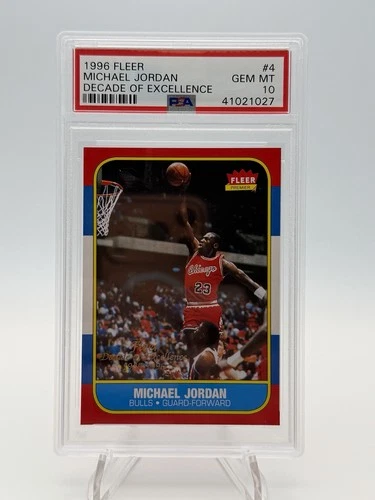 Fleer 1996-97 Decade of Excellence Michael Jordan #4 PSA 10