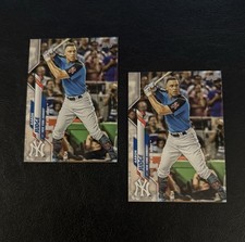 (2)  Aaron Judge 2020 Topps Update Series # U-264 - New York Yankees - EXMT