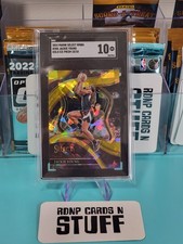 2024 Panini Select WNBA Jackie Young Gold ICE Prizm 10/10 Courtside #208 Aces SP