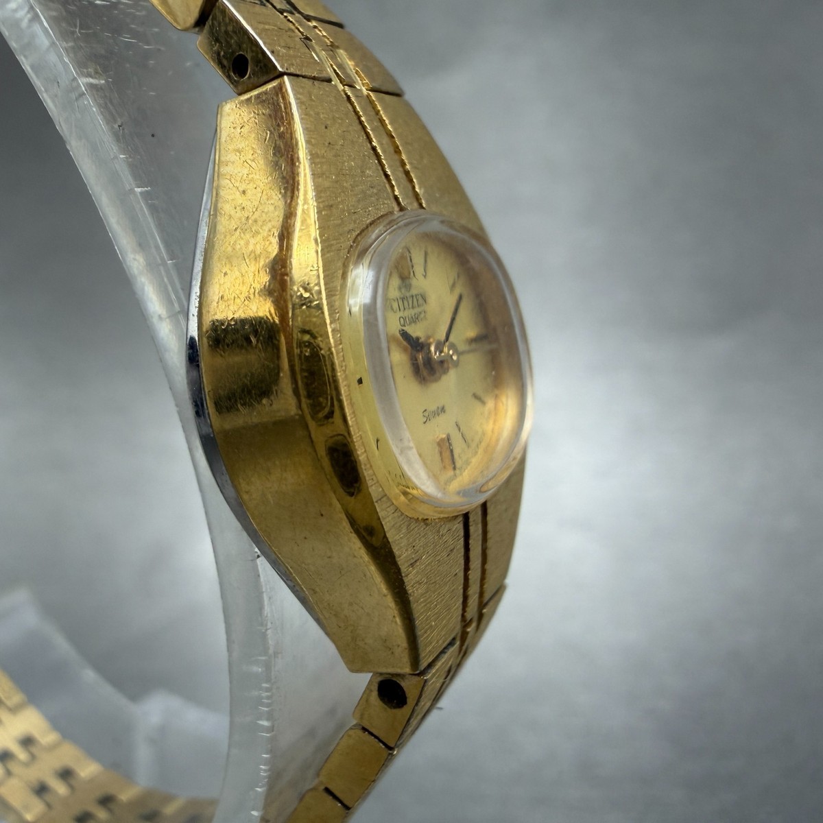 Citizen Seven Watch Women 18mm Champagne Dial Gold Tone 2030