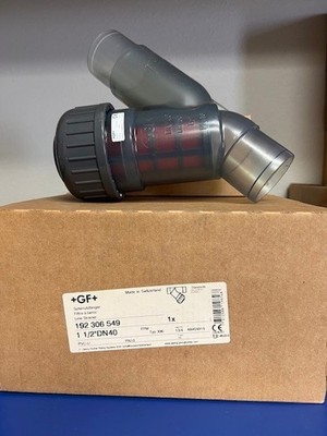 Line strainer 1-1/2'',  Georg Fischer PN 192.306.549, PVC VITON