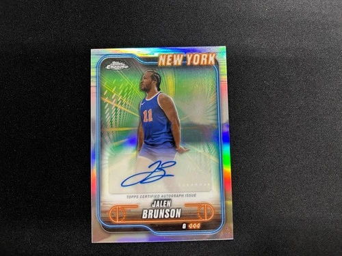 2024-25 Topps Chrome - Autographs Jalen Brunson #TCA-JB Refractor (AU)
