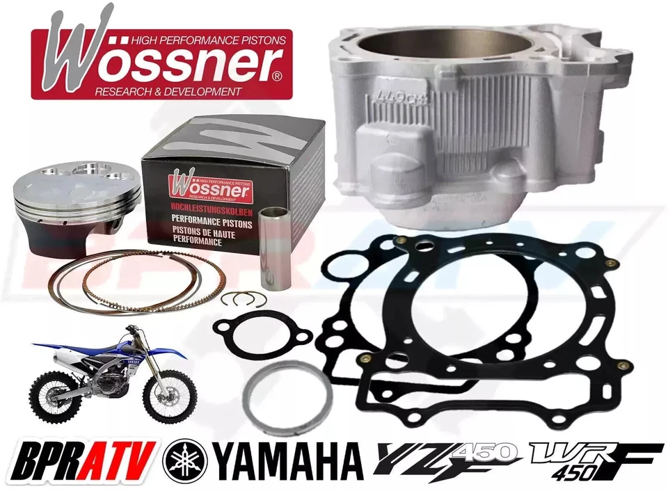 NEW Yamaha YZ450F WR450F Top End Rebuild Kit 95mm Cylinder Wiseco Wossner Piston - Image 4 of 4
