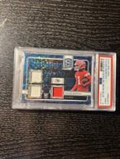 2024 Panini Spectra #BB-XWY Xavier Worthy Building Blocks Blue Neon #/60 PSA 9