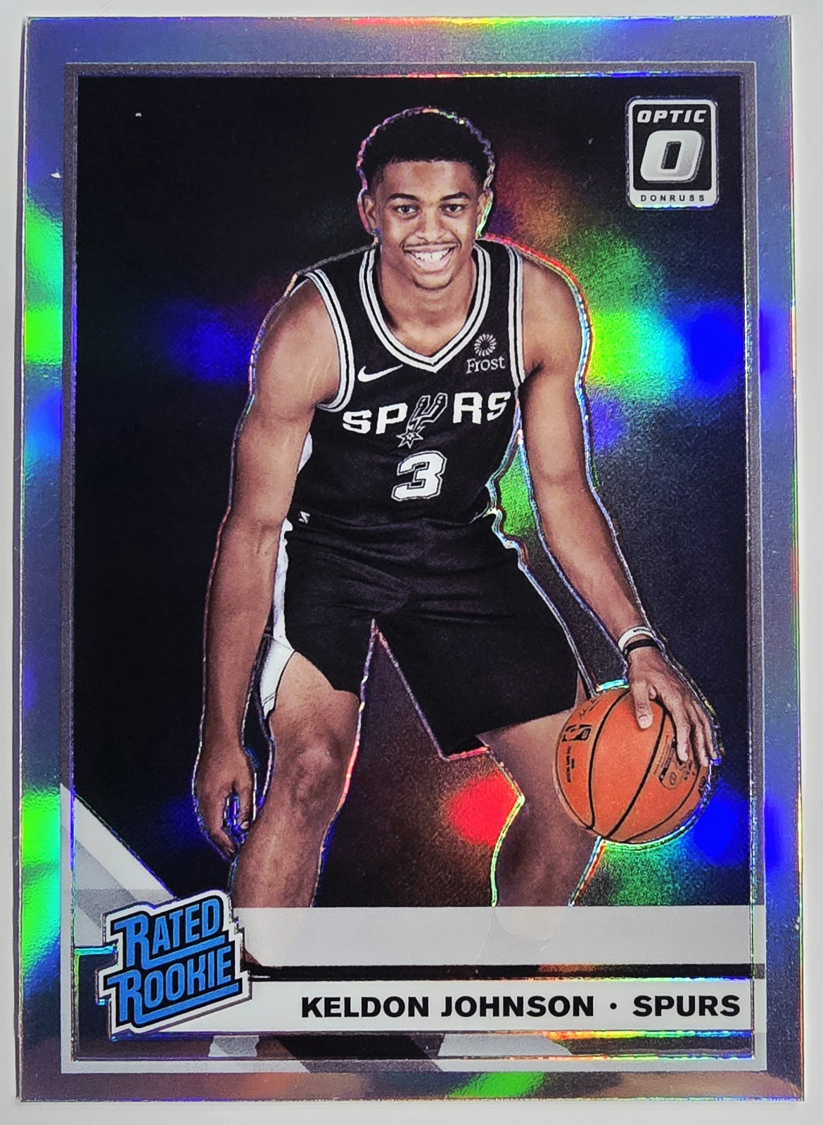2019-20 Panini Donruss Optic Rated Rookie Holo Silver Prizm Keldon Johnson #186