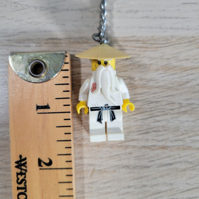 Lego Ninjago Sensei Wu Mini Figure Keychain Toy Fob Backpack Purse Charm 853101