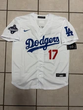 Los Angeles Dodgers Shohei Ohtani World Series Champs White Stitched Jersey XL