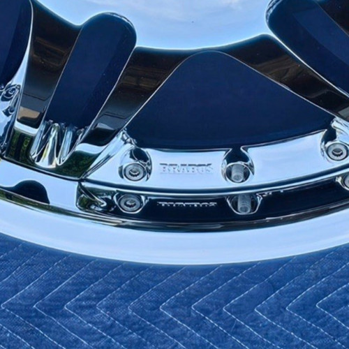 20 NEW CHROME ORIGINAL BRABUS MONOBLOCK VI (1) SPARE WHEEL RIM 20X9X43MM GERMANY