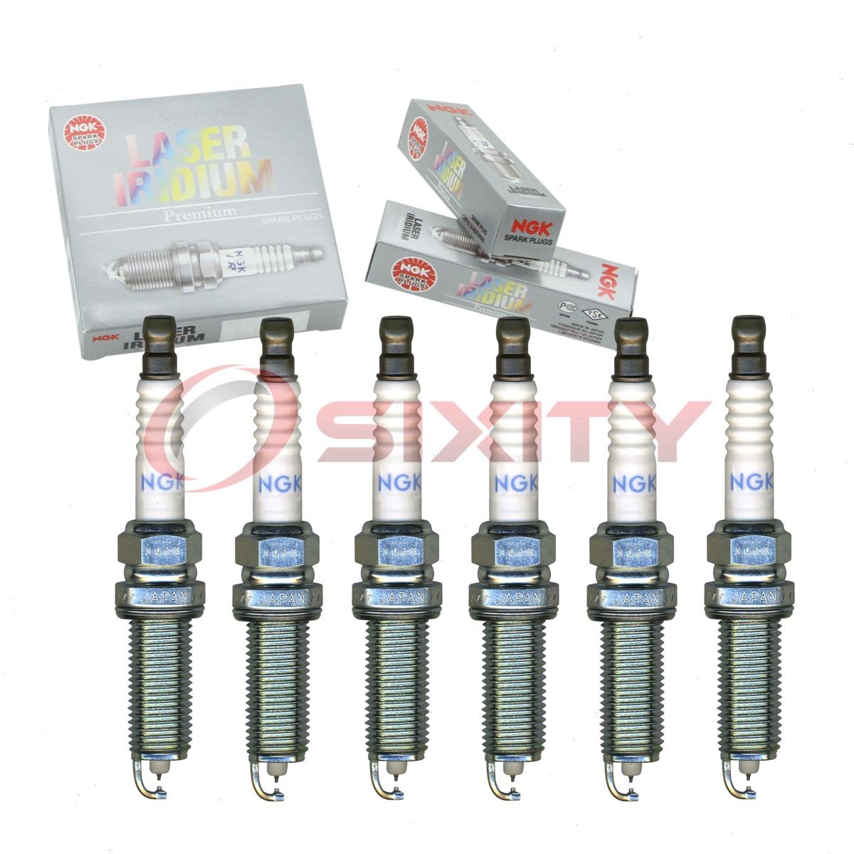 6 pcs NGK Laser Iridium Spark Plugs for 2014-2015 Infiniti Q50 3.7L V6 - wr