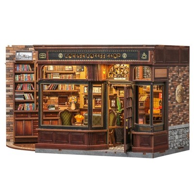Fsolis Book Nook Kit - DIY Bookshelf Miniature Kit for Adults 3D Puzzle Bookn...