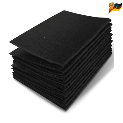Craft Felt 1mm Dicke 18x28 cm Weiß Schwarz Pack 10