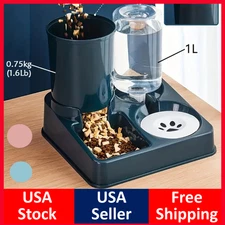 Automatic Dog Feeder Large Automatic Pet Feeder Water Dispenser for Dogs Cats