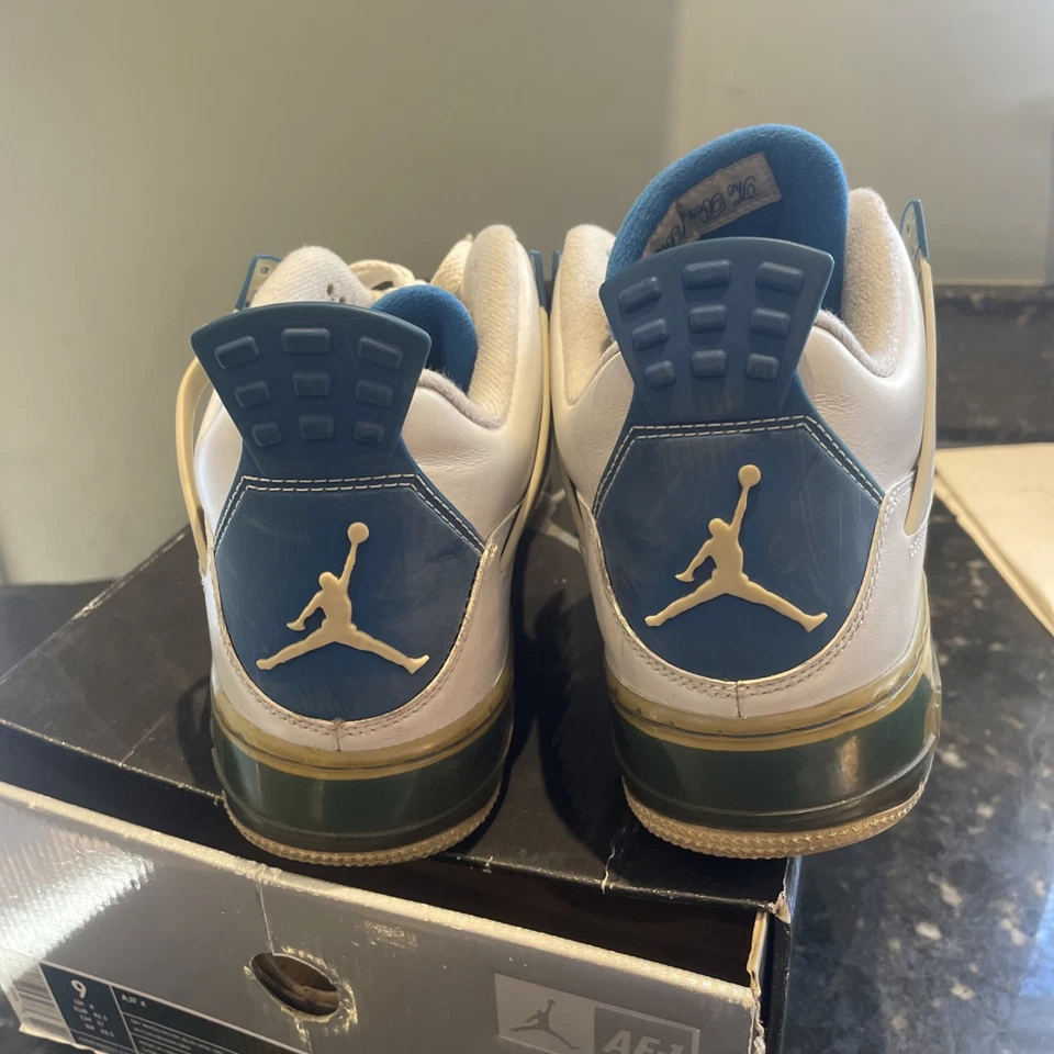 Zapatillas Air Jordan Fusion (4) IV 2009 azul militar (364342-141) talla M/9 Foto 3 de 4