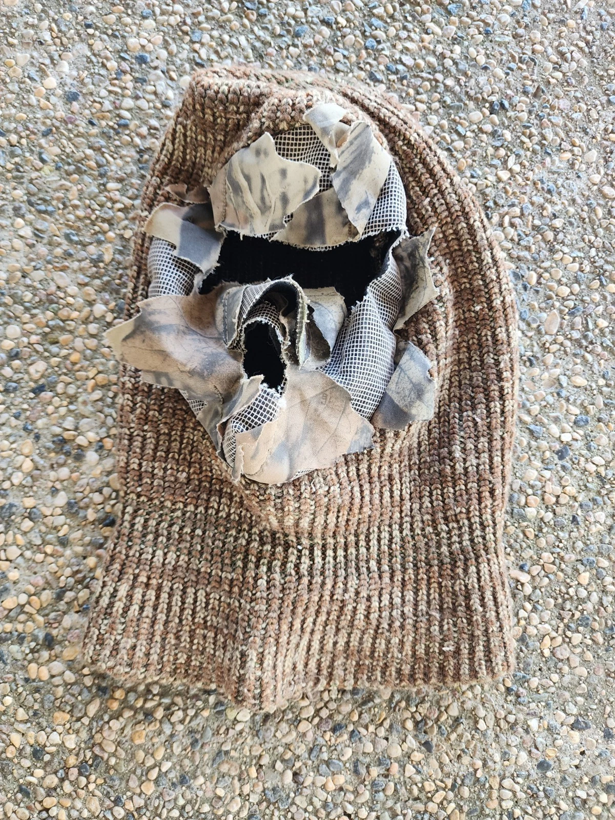 VTG Realtree Camo Knit Full Face Ski Mask Hunting Face Cover Balaclava OSFM