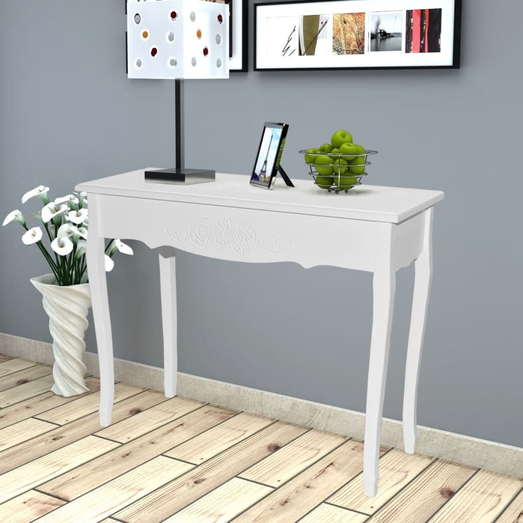 Tavolo Consolle da Trucco Bianco 2404716