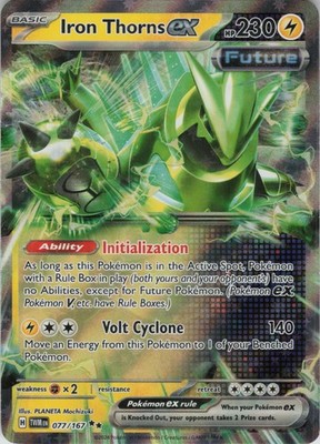 Iron Thorns ex Double Rare SV06: Twilight Masquerade 077/167 NM Holofoil