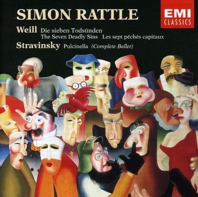 STRAVINSKY / WEILL - SIMON RATTLE CONDUCTS  PULCINE - cd - G3z