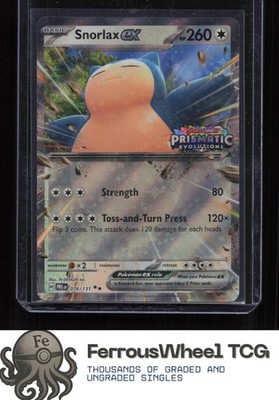 Snorlax ex (Prismatic Evolution Stamped) 076/131 - Misc. Cards & Products - (NM)
