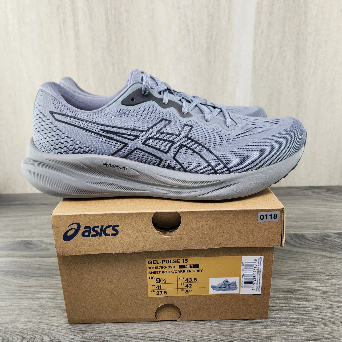 Asics Gel Pulse 15 Running Shoes Men 15 Sheet Rock/Carrier Grey Athletic Sneaker Asics Gel Pulse 15 Running Shoes Men 15 Sheet Rock/Carrier  main image 2