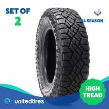 Set Of 2 Used 25570r18 Goodyear Wrangler Duratrac 113s - 1532 Set Of 2 Used 25570r18 Goodyear Wrangler Duratrac 113s - 1532