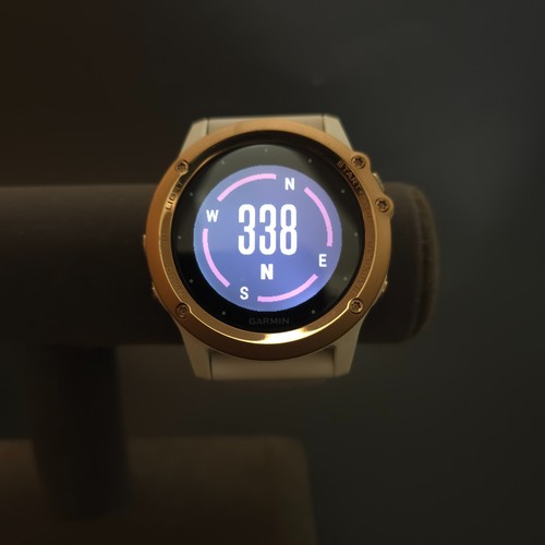 Garmin Fenix 3 White Rose Gold Fitness Sport GPS Training Watch w/ Charger - Picture 9 of 14