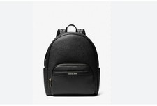 MICHAEL KORS Bex pebbled leather large backpack - Black