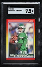 1990 Score Randall Cunningham #605 SGC 9.5 Mint+ 0h2x