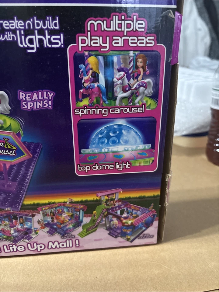 Lite Brix Carousel Create N Build, Lights, Spins, Music, Sophia, Chloe Craz Art - Image 4 of 4