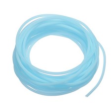Rubber Cord Tube, 16ft Hollow Tubing 2mm OD 1mm ID for DIY Craft, Sky Blue