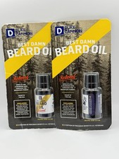 2 PK Duke Cannon Supply Co Best Damn Beard Oil Redwood 0.5 oz Made in the USA