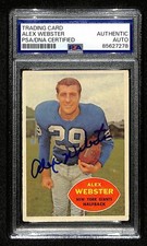Alex Webster Signed/Auto 1960 TOPPS Card #75 New York Giants PSA/DNA 201522
