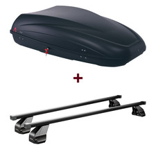 Dachbox G3 Krono 400 + Dachträger Menabo für Seat Ibiza Fliessheck IV 6J5/6P1