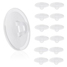 50 Pieces Self Adhesive Ceiling Hooks Heavy Duty Wall Hooks Clear Small Plastic