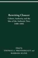 Rewriting Chaucer Thomas A. Prendergast Taschenbuch Englisch 2021