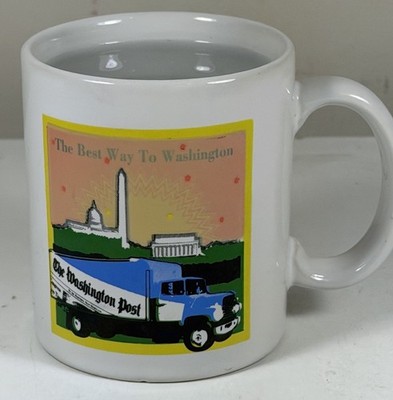 Vintage The Washington Post Newspaper Coffee Tea 12 Oz Mug DC Heat Activated
