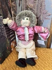 VTG 1991 Cabbage Patch Kids Crystal Edition Boy Doll Grey Hair Valentine’s Rare!